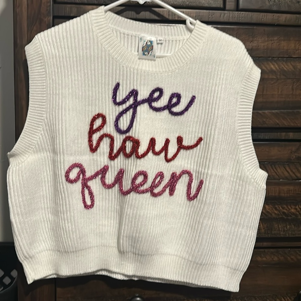 Queen of Sparkles sweater new without tags